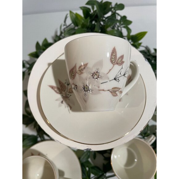 Herend Zinzia Germany Porcelain Tea Two Full Set (cup+plate)One Incomplete Set - Picture 8 of 13